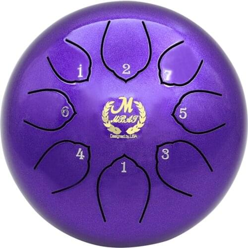 6" Lotus Steel Tongue Drum Percussion Instrument Best Sound w/ Mallets