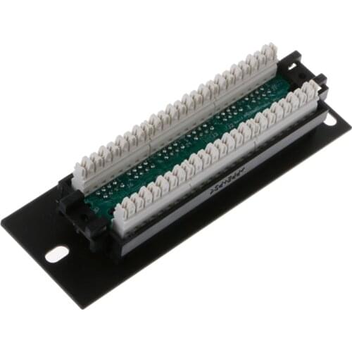 6 Port CAT5 CAT5E Patch Panel RJ45 Networking Wall Mount Rack Mount Bracket 32CB