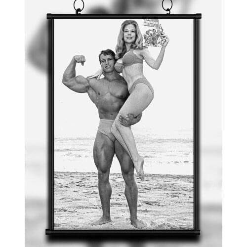 A29 ARNOLD SCHWARZENEGGER Bodybuilding Motivational Gigantic Strong Wall Sticker Silk Poster Art Home Decoration Christmas gift
