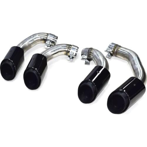 AK MUFFLERTIP Exhaust Tip For Porsche CayenneS 2018-2020 Nozzle Tailpipe Stainless Steel Car Exhaust Pipe Black Muffler Tip