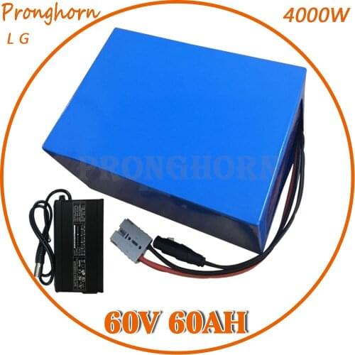 60V Electric Scooter Battery 60V 2000W 3000W 4000W Battery 60V 60AH Electric Bike Battery 60V Lithium Battery Pack With Charger