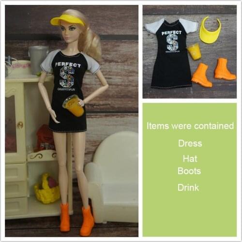 30CM Doll Accessories 1/6 Clothes Set Barbe Doll Clothes For 12Inch Dolls Girl Best Toy Gifts
