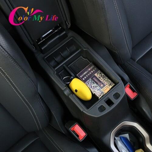 Color My Life Car Central Armrest Box Car Center Console Armrest Box Glove Box Secondary Storage for Jeep Renegade 2015 - 2020