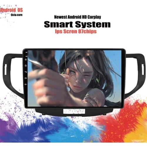 6G+128G Car GPS Navi video Player Android 10 Car Multimedia Player for honda Accord 8 corsstour acura tsx 2008-2013