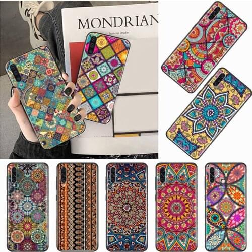 COLORFUL MANDALA art color Soft Rubber Phone Cover For Samsung galaxy S 7 8 9 10 20 edge A 6 10 20 30 50 51 70 note 10 plus