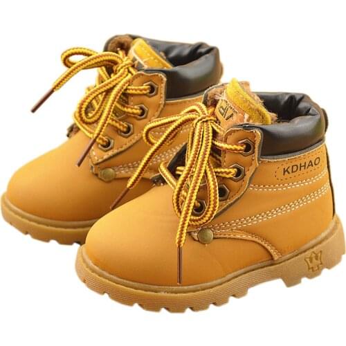 Spring Autumn Winter Kids Martin Boots Boys Girls Boots Sneakers Toddler Kids Snow Boots Child Casual Sneakers Shoes Size 21-30