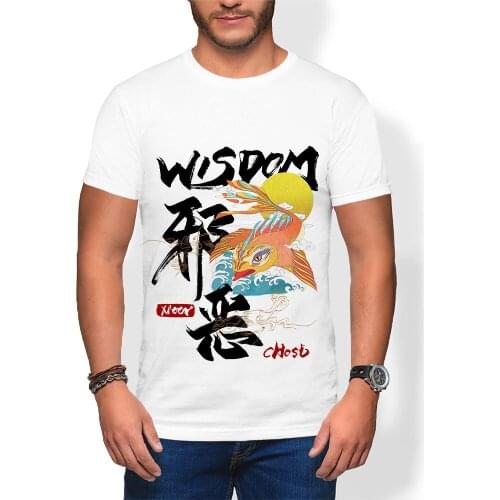 Printed T Shirts Streetwear Hip Hop Chinese Character Casual Short Sleeve Tops Tees Men Tshirts 2021 New Girls Child Boy James