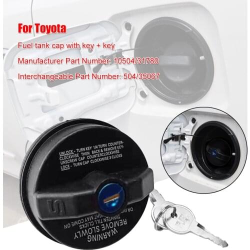 Fuel Cap Lock Fuel Tank Oil Cap for Toyota Avalon Camry Matrix 4runner Tundra Yaris Tacoma with 2 keys Gas Cover Aluminum Cap