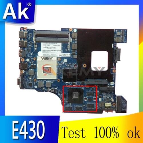 Laptop motherboard For LENOVO Thinkpad E430 Mainboard LA-8131P 04W4019 SLJ8C N13M-GE1-B-A1 DDR3