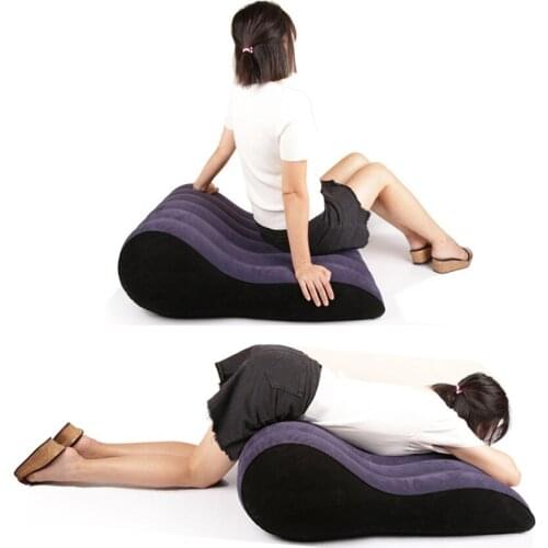 Hot Sale Inflatable Sex Aid Wedge Pillow Love Position Cushion Aid Furniture Recliner Couple Loves Game Toys Lumbar Pillows