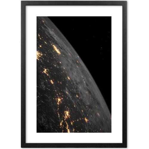 Earth In Space Wall Art Print paper Painting Nordic Posters And Prints Wall Pictures For Living Room Decor