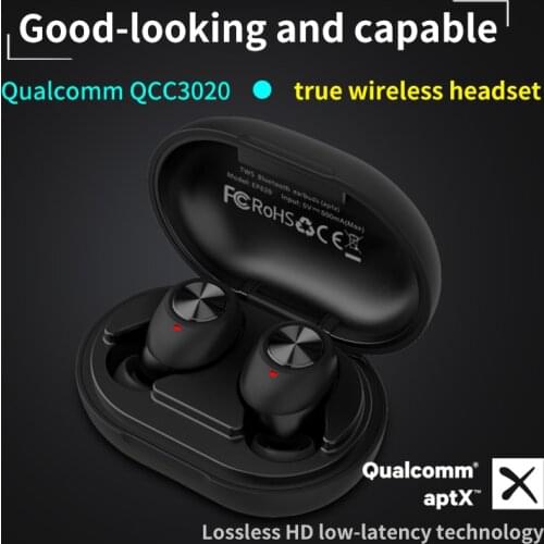 TWS Bluetooth 5.0 Earphones Charging Box Wireless Headphone HD Stereo Sports Waterproof Earbuds Headsets With Microphone aptx