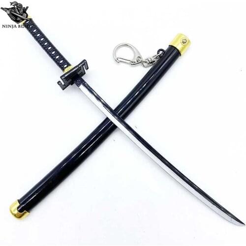 Bleach Kurosaki Ichigo Sword Bankai Tensa Zangetsu Getsuga Tenshou Zanpakutou Shinigami Blade Hollow Weapon Small Metal Replica