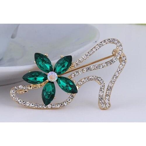 Simple High Heels Brooch Jewelry For Women/men Fashion Jewelry Brooch Pins Metal Scarf Wedding Gift Diy Jewellery Accessories