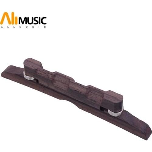 Adjustable Rosewood Mandolin Bridge For Mandolin 114 Length Mandolin Parts