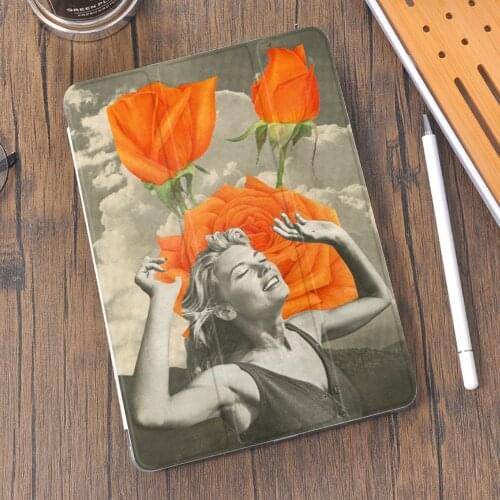 Rose Sexy girl For Air 4 Silicone Case iPad Pro 2020 10.5 With Pencil Holder 10.2 inch 8th Generation 7th 12.9 Pro 2018 Mini 4 5