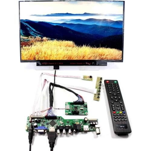 TV+H DMI+VGA+AV+USB+AUDIO LCD Control Board With 14inch 1920x1080 B140HAN01.1 IPS LCD Screen