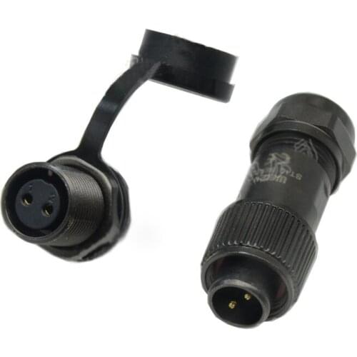 WEIPU ST12 Waterproof Industrial M12 Power Electrical Connector 2 3 4 5 6 7 9 Pin Conversion Plug Socket Panel Welding Adapter