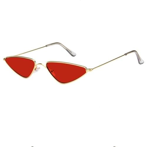 Small Alloy Frame Cat Eye Sunglasses Women 2021 New Fashionable Harajuku Uv Protection Sun Glasses Ldies Summer UV400 Eyewear