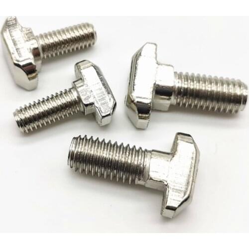 10/5/2pcs M5 M6 M8 T Hammer Head T Bolt Aluminum Connector T head bolts Screws for 20/30/40/45 Aluminum Profiles