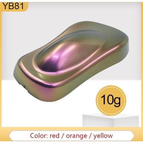 10g Chameleon Powder Pigments Acrylic Paints Powder Coating YB81 Dye for Cars Automotive Painting De
