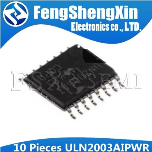 10pcs ULN2003AIPWR TSSOP16 ULN2003 TSSOP ULN2003AIPW UN2003AI SMD TSSOP-16 HIGH-VOLTAGE HIGH-CURRENT DARLINGTON TRANSISTOR ARRAY