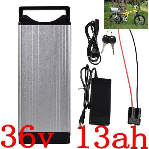 36V 500W Ebike Battery 36V 13AH electric bicycle battery 36V 10AH 13AH 15AH lithium battery with tail light and 42V 2A charger