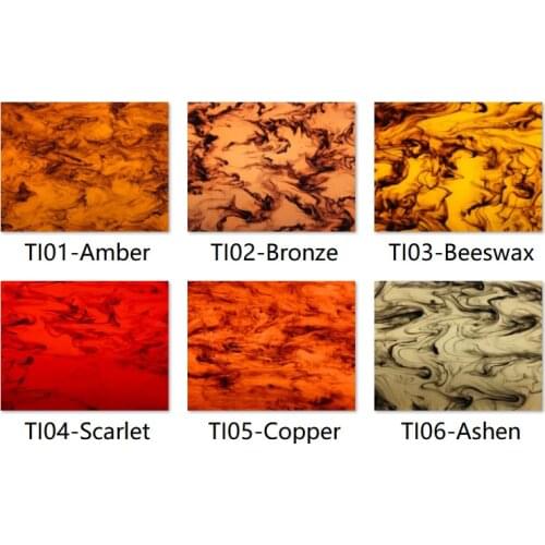 Acrylic (PMMA) Translucent Inking Sheets 3.0mm for Jewelries, Crafts, Art Works, Decoration - 6 Colors/3 Sizes Available