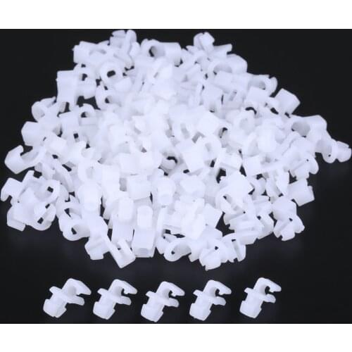 100Pcs M03 Auto Universal Plastic Door Round head Lock Rod Clip Side Fasteners Retainers Car Wire Clips