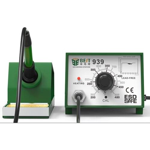 BST-939 lead-free soldering iron 60W temperature adjustable soldering station ceramic heater electric soldering iron