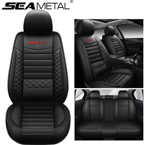 Car Seat Covers Cushion PU Leather 5D Auto Car Seat Covers Protector Cushions Automobiles Seat Covers Car Interior Accessories