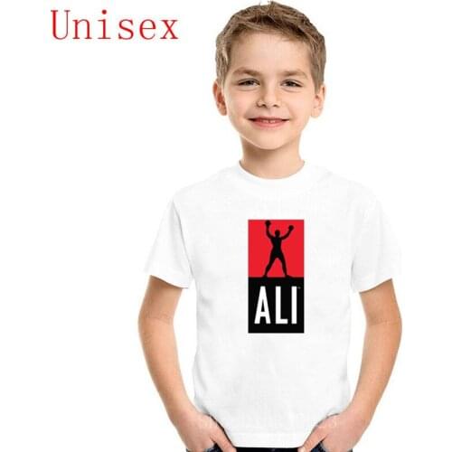 Muhammad Ali Printing children Summer Fashion Muhammad Ali kids T Shirt Cotton Short Sleeve boy clothes cotton girls clothes