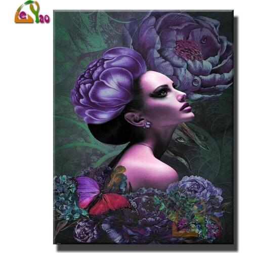 Diy 5d Diamond Painting Peony Beauty And Butterfly Home Decoration Full Drill Square Embroidery Rhinestone Picture Handcraft Kit