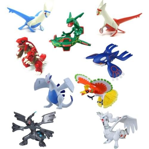Pokemon Kyogre Groudon Rayquaza Greninja Lugia Ho-Oh Latios Latias Pikachu Entei Genesect Hydreigon Zekrom Action Figure Toys