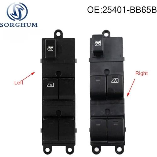Electric Window Switch 25401-BB65B 25401-EB30B 25401-JD001 For Nissan Pathfinder Navara D40 Qashqai