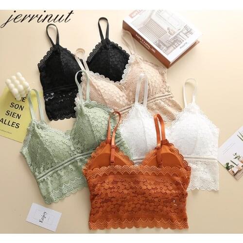 Jerrinut Bras for Women Underwear Sexy Lace Bra BH Push Up Bralette Seamless Bra Wireless Lingerie Gorge Femme Brassiere