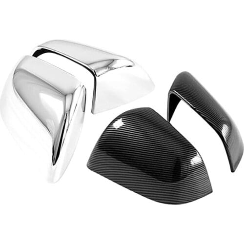 Car Rear View Rearview Side Glass Mirror Cover Trim Frame Side Mirror Caps for Tesla Model Y 2021