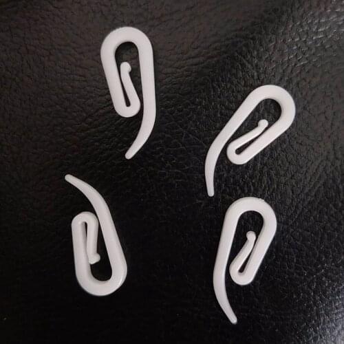 30 Pcs Curtain Hooks For Curtains With Header Tape White Plastic Nylon New