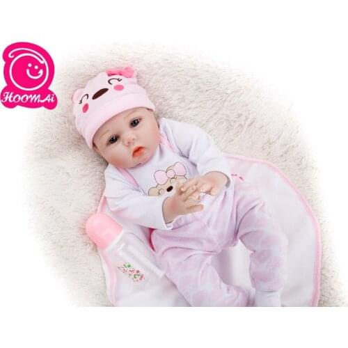 55CM Soft Body Silicone Bebes Reborn Baby Doll Toy for Girls NewBorn Baby Birthday Gift Bedtime Early Education Christmas Gift