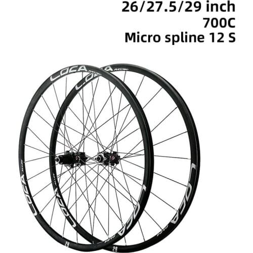 Mountain bike QR wheel set 26/27.5/29er inch Road 700C straight pull disc brake wheel Micro spline 12 Speed Bicycle accessories