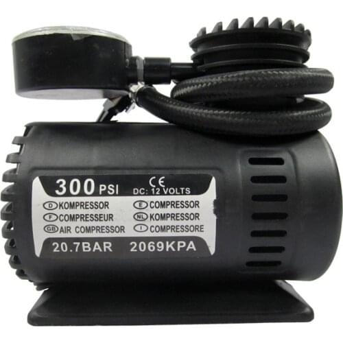 Auto Car Bicycle MotorByck Tire Tyre Air Pump Pressure Compressor Inflatable Inflator 300psi