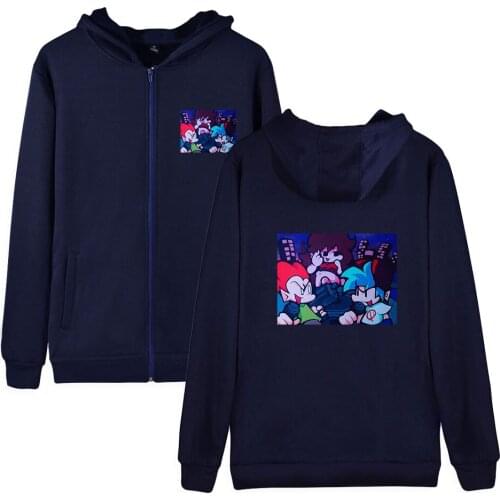 2021 New Games Friday Night Funkin Unisex Zipper Hoodie Sweatshirt Women Men Tracksuit Streetwear Plus Size Regular Clothing