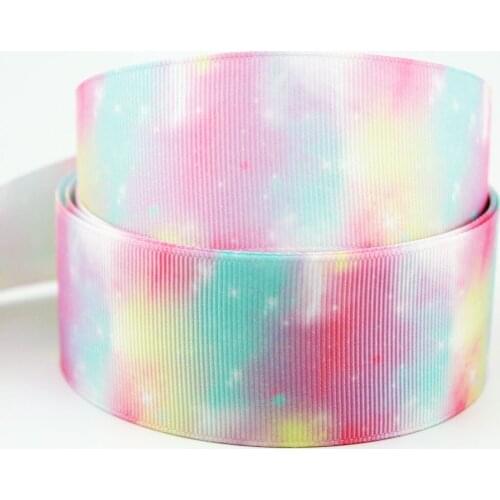 NEW patterns 38mm hot transfer colorful printed grosgrain ribbon polyester ribbon 10 yards