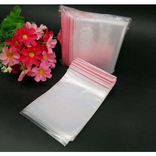 100pcs Plastic Ziplock Bags Reclosable Fresh Keep Clear Zip Lock Plastic Bags Reclosable Zip Lock Poly Small Jewelry Bag Storage