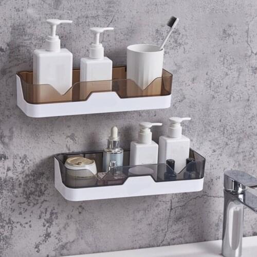 Bathroom Shelf WC Shampoo Holder Shower Shelves Wall Mount Kitchen Storage Basket Cosmetic Rack Home Organizer Bath Accessories