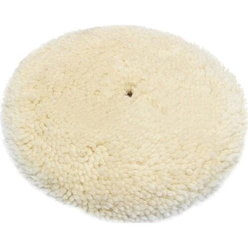 SHGO HOT-7 inch inch 180mm Soft Wool Clean Polishing Buffing Bonnet Pad for Car Auto Polisher