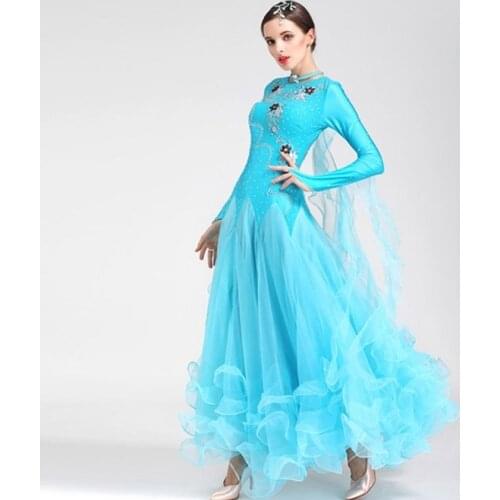 Standard ballroom dress woman modern dance costume ballroom rumba dresses for dancing ballroom tango dress viennese waltz dress