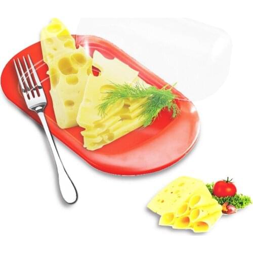 Butter Dish With Lid Butter Container Cake Carrier Cheese Plate Cheesecake Tray Butter Holder With Transparent Cover Keep Fresh