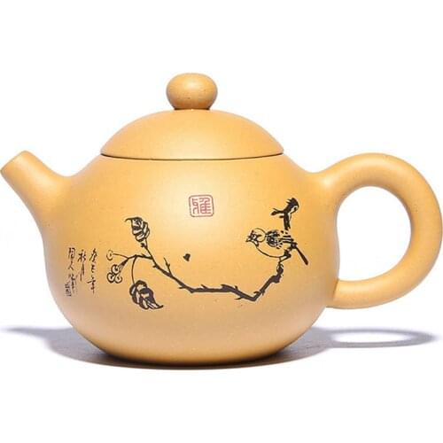 Yixing Handmade Teapot Ore Mud Duan Zisha Kung Fu Kettle With Gift Box