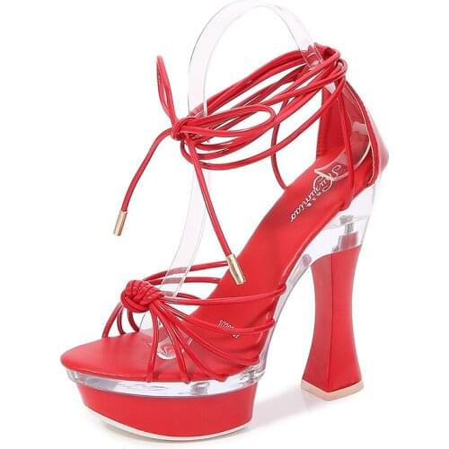 Mclubgirl 2021 Designer Sandals Gladiator Sandals Women Woman Sandals Zapatos De Mujer Women Shoes High Heel Canda Color LFD